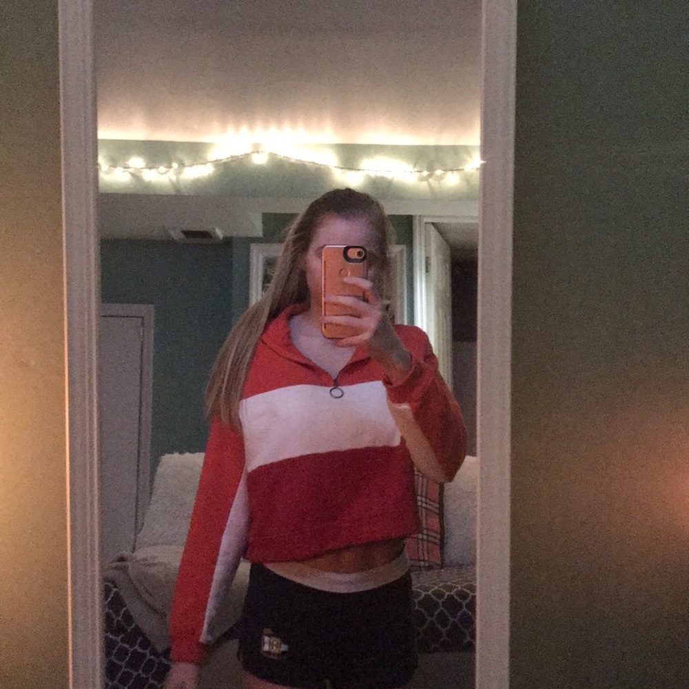 Wild Fable cropped quarter zip pullover